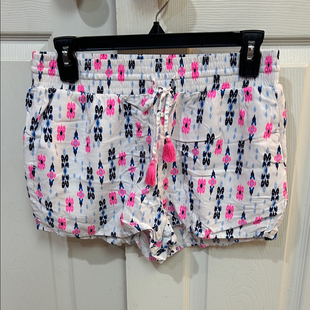 Southern Tide White, Blue, and Pink Patterned Women Shorts